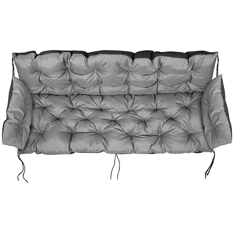 Poduszka EDANTI Ogrodowa Zestaw Na Ławkę 100x60x50 cm Szary 1 szt.