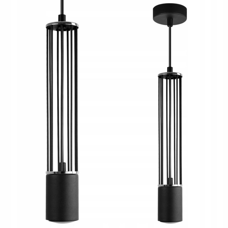 Lampa sufitowa wisząca Light Home LH Aria 1x GU10 czarny/srebrny 1szt.