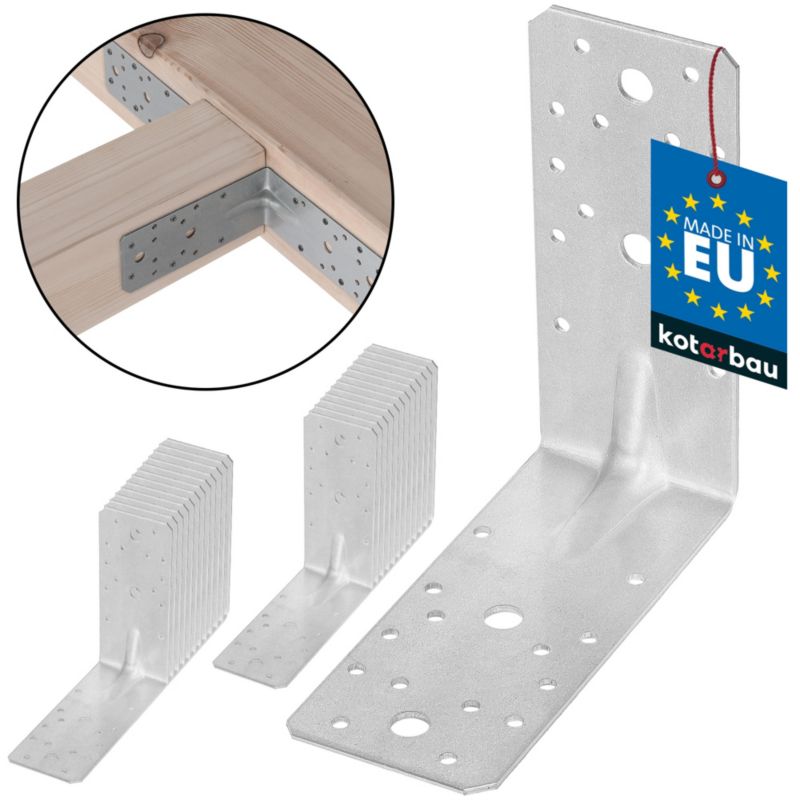 Kątownik łącznik KOTARBAU ciesielski 150x150x65 mm 25 szt.