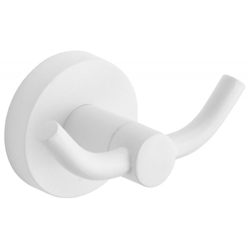 Podwójny haczyk na ręcznik Mexen Remo biały 1 szt.