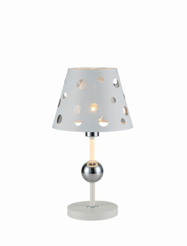 Lampka stołowa Candellux Batley biała 1 x E14 x 60W IP20 wym: 44 x 25 x 25 cm metal - 1 szt.