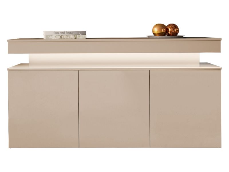 Komoda MIRJAN 24 Glossa 3D 160 z oświetleniem LED piasek pustyni 1 szt.