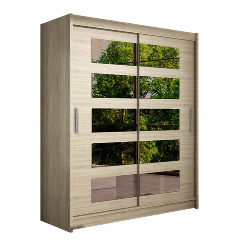 Szafa MIRJAN 24 z drzwiami przesuwnymi Presto V dąb sonoma/lustro 1 szt.