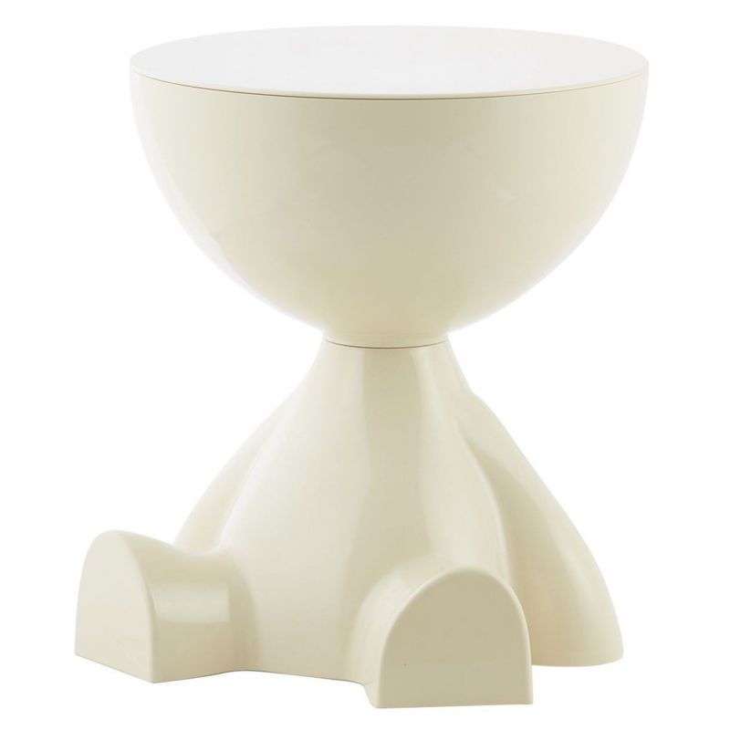 Stolik Pomocniczy Rodi Howhomely Plastikowy Kremowy Minimalistyczny Dziecięcy 36,5X41 Cm 1 Szt.