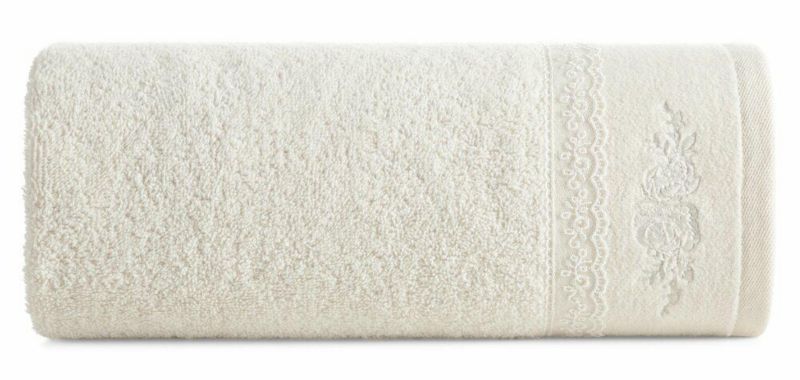 Ręcznik Kąpielowy Sisi EUROFIRANY 70X140 Cm Kremowy 1 szt.
