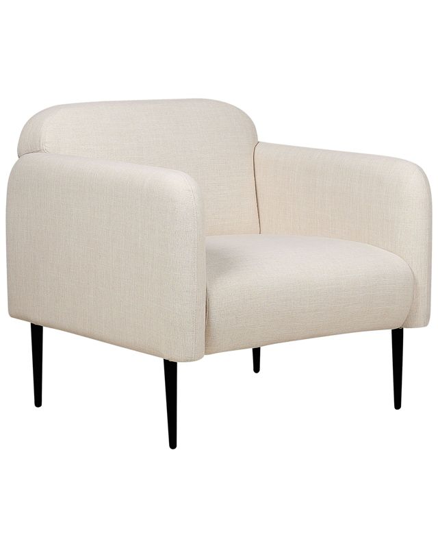 Fotel Stouby Len Jasnobeżowy 1 szt.