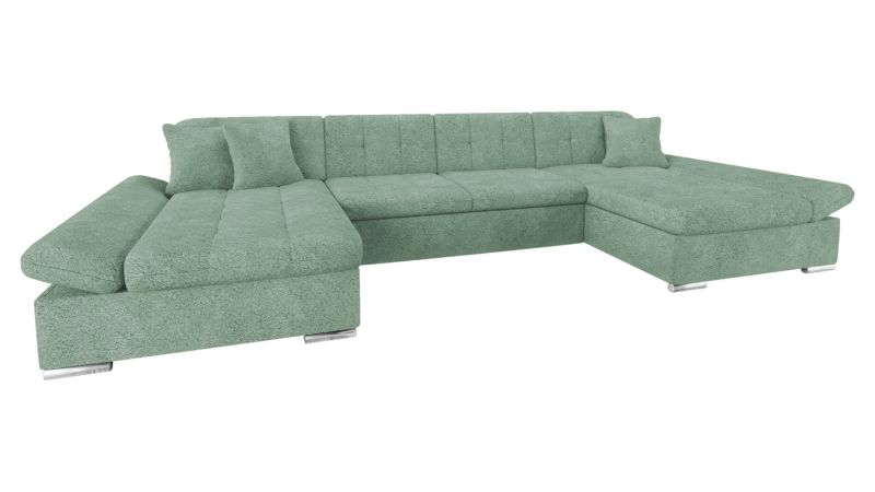 Narożnik z funkcją spania MIRJAN 24 Alia miętowa bukla 1 szt.