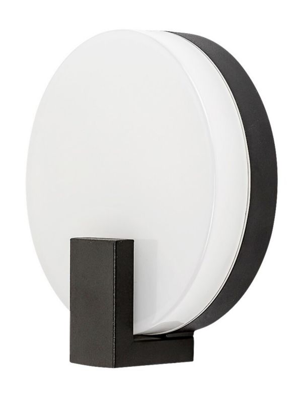 Kinkiet ścienny zewnętrzny Rabalux Cyprus czarno-biały LED 10W 3000K 790lm IP44 wym: 19,5 x 18 x 6,5 cm aluminium - 1 szt.