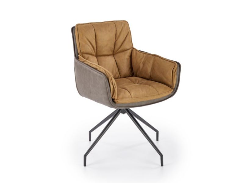 Krzesło Halmar tapicerowane K523 brązowe 1 szt