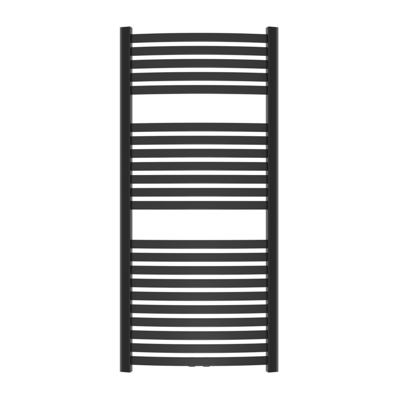 Grzejnik łazienkowy wodny Invena 538 W 540x1200 mm czarny dekoracyjny 1 szt