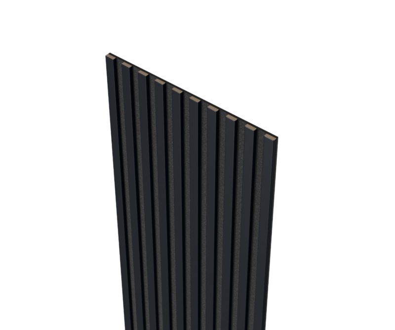 Lamele na czarnym filcu 26,5 x 275 cm Mebano PRO czarny mat 2 szt.