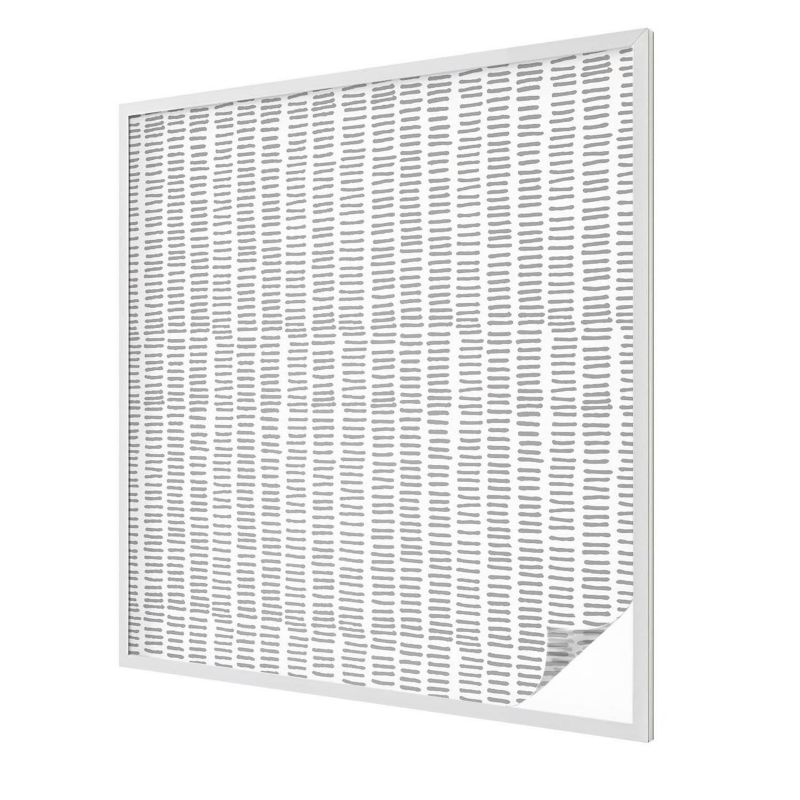 Witraż na Folii Samoprzylepnej Wallfluent 100x100 cm Folia Mrożona Dekoracyjna Szare linie wzór minimalistyczny 1 rol.