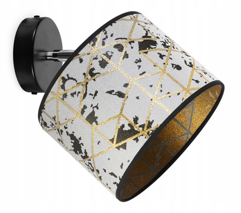 Lampa sufitowa kinkiet Light Home LH Werona 1x E27 60W szary/złoty 1szt.