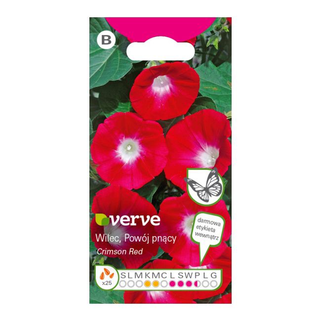 Nasiona powój pnący Crimson Verve czerwony