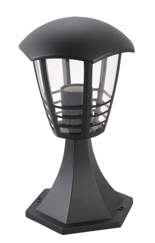 Lampa ogrodowa stojąca Rabalux Marseille czarno-przezroczysty 1 x E27 x 60W IP44 wym: 29,7 x 17 x 17 cm - 1 szt.