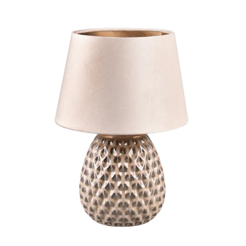 Lampka stołowa RL Ariana beżowo-złota 1 x E27 x 60W IP20 wym: 35 x 24 x 24 cm ceramika - 1 szt.