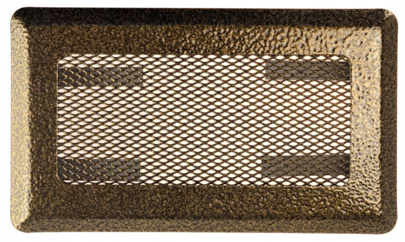 Kratka FEINZ Wentylacyjna Kominkowa Metal 10X20Cm Złoto 1 szt.