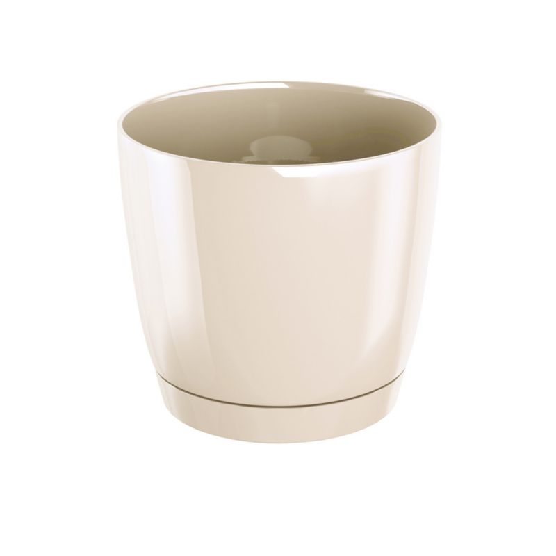 Doniczka Prosperplast Coubi 2 l 15,5 cm kremowa
