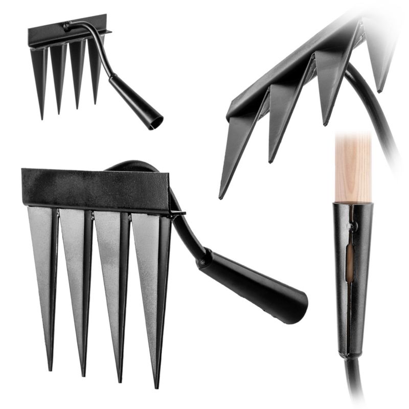 Motyczka KADAX Do Pielenia 4-Zębna Motyka Pazurki Ogrodnicze Spulchnianie Roślin 1szt.