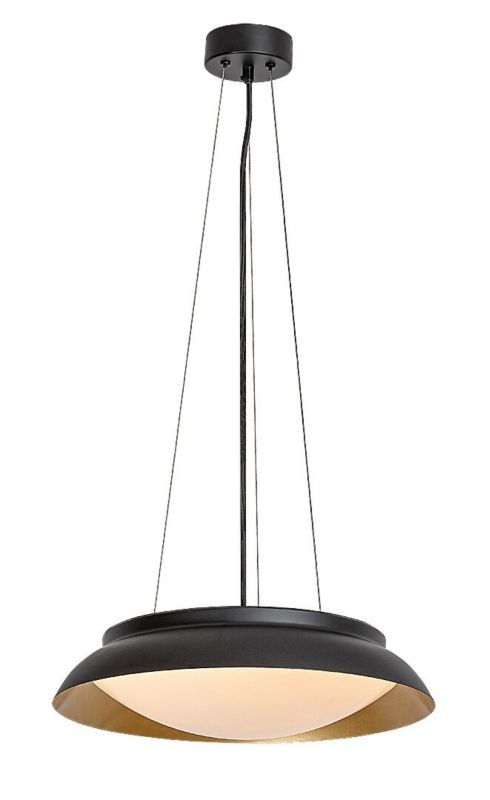 Lampa wisząca Rabalux Hafsa 1343 czarno-złota-biała industrialna wbudowany LED 24W 1 szt.