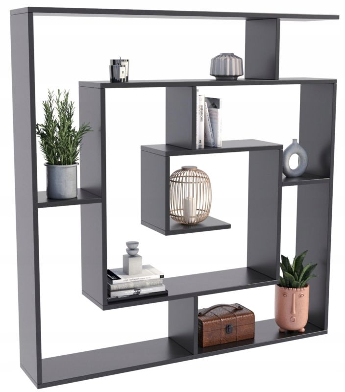 Regał Matkam półka LEONIDAS szafka Per czarny 1 szt.