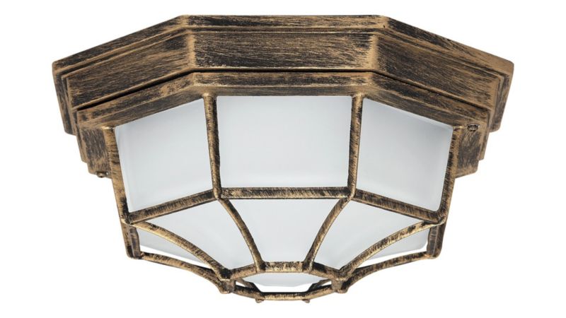 Lampa sufitowa zewnętrzna Rabalux Milano złota 1 x E27 x 100W IP43 wym: 26 x 26 x 26 cm - 1 szt.