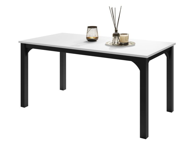 Stół rozkładany MIRJAN 24 Focus 160 czarny/biel arktyczna 1 szt.