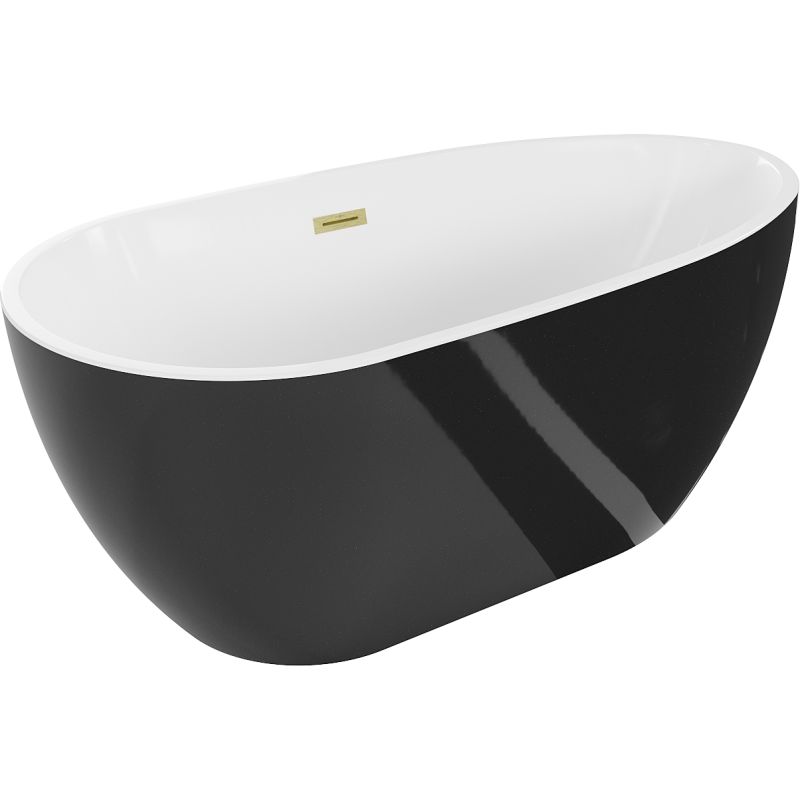 Wanna wolnostojąca Mexen Eos biały czarny 150 x 75 cm 52471507575-55 1 szt.