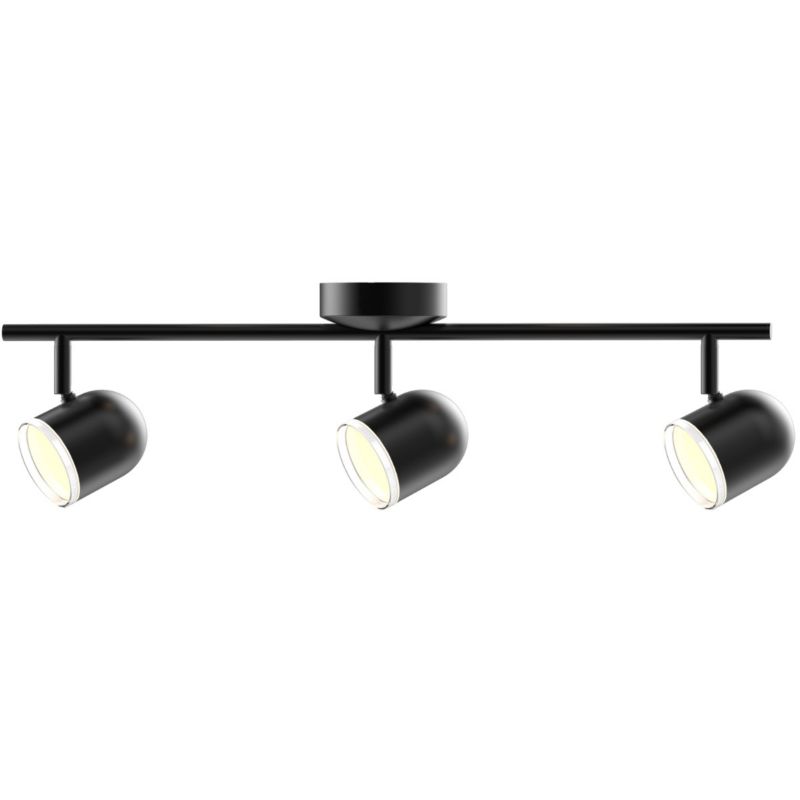 Lampa sufitowa Polux Rawi czarna LED 12.6W 3000K 1275lm wym: 17 x 60,5 x 10 cm - 1 szt.