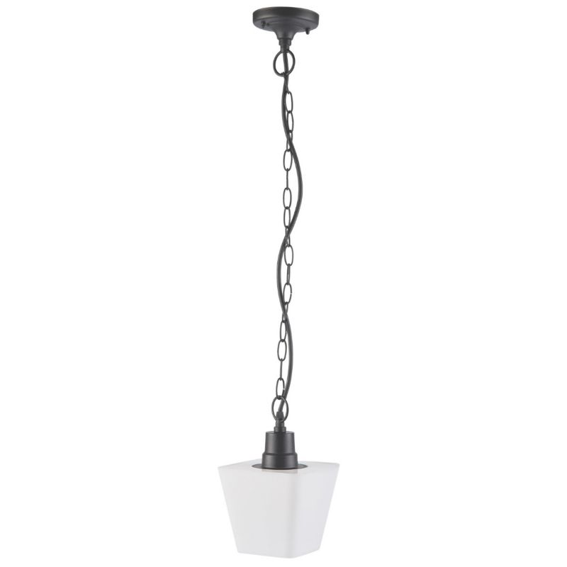 Lampa sufitowa zewnętrzna Polux Giza biało-czarny mat 1 x E27 x 10W IP44 wym: 80 x 15 x 15 cm - 1 szt.