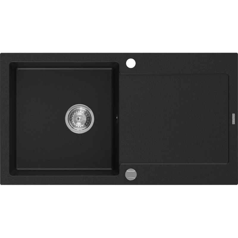 Zlewozmywak wpuszczany Mexen Leo 1-komorowy czarny nakrapiany 900 x 500 mm - 6501901010-76 1 szt.