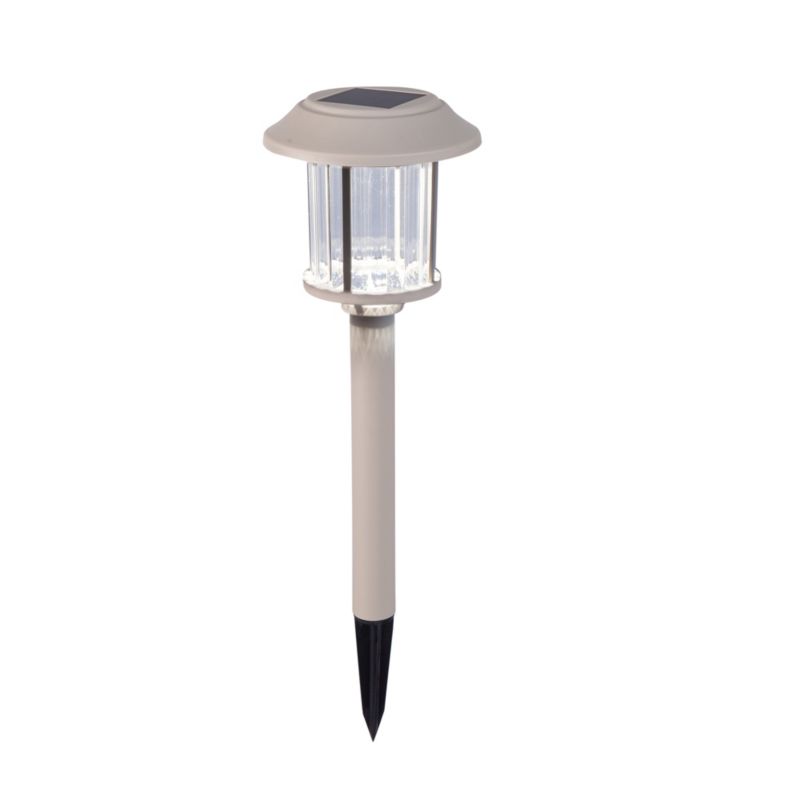 Lampa solarna wbijana Bublik kremowa