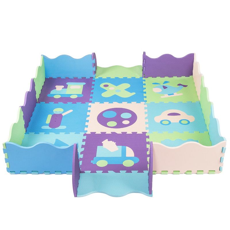 Piankowe puzzle dla dzieci Springos 90x90 cm 77 elementów 1 szt.