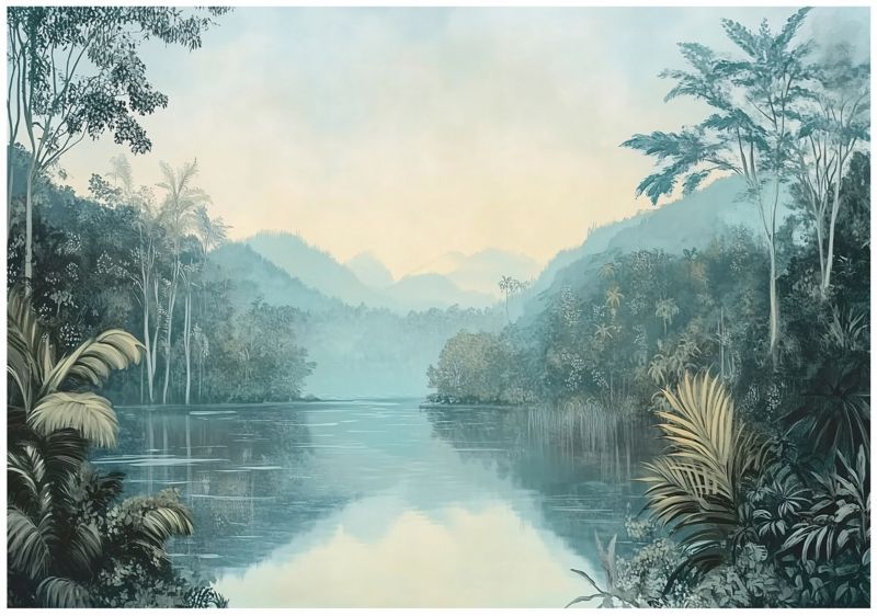 Tapeta Na Flizelinie Ścianę WALLARENA 250x175 cm Fototapeta Do Sypialni Salonu Kuchni Las 3D Natura 1 szt.