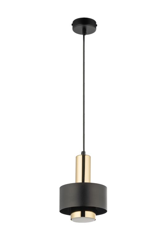 Lampa wisząca Sigma Lighting Rif Lux 6333 czarno-złota dekoracyjna 1xGX53 x 1 szt.