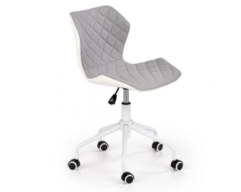 Fotel Halmar dla dziecka MATRIX 3 jasno szary/biały 1 szt