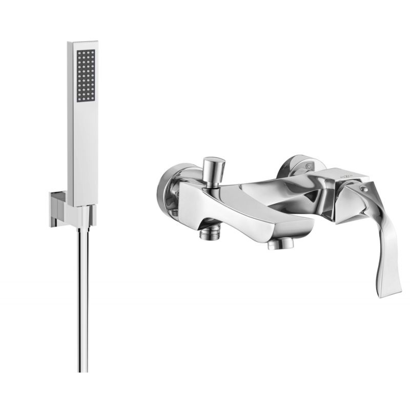 bateria wannowa Mexen Estrella chrom zestaw prysznicowy 1 szt.