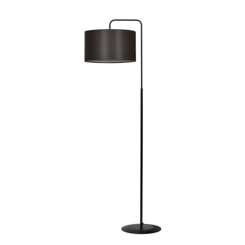 Lampa podłogowa stojąca Emibig Trapo czarna-wenge 1 x E27 x 15W wym: 150 x 50 x 35 cm - 1 szt.