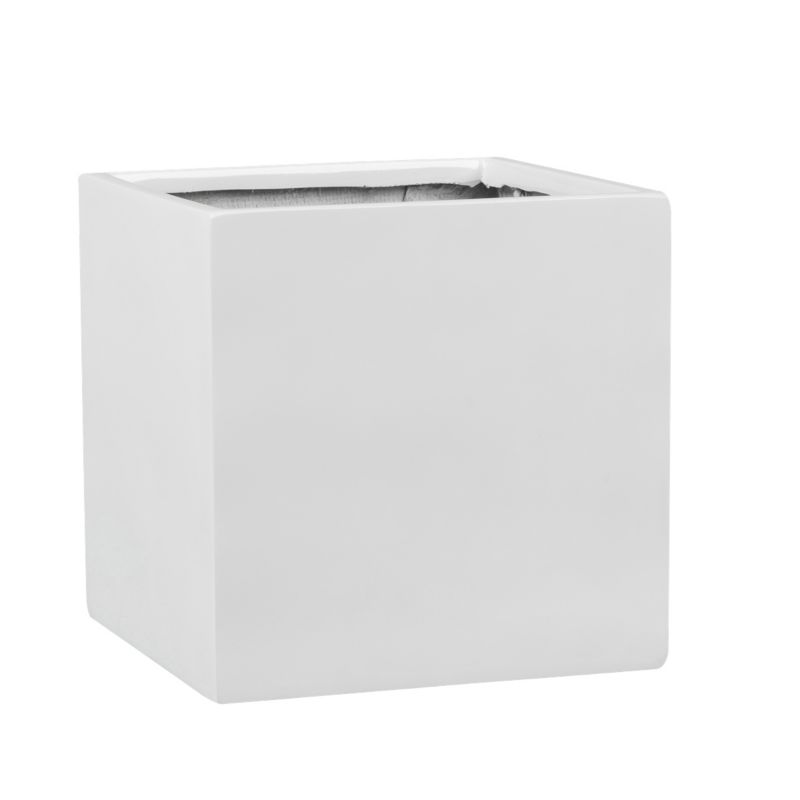 Doniczka Lechuza Z Włókna Szklanego Na Taras Do Domu D92A biały Połysk 1 szt