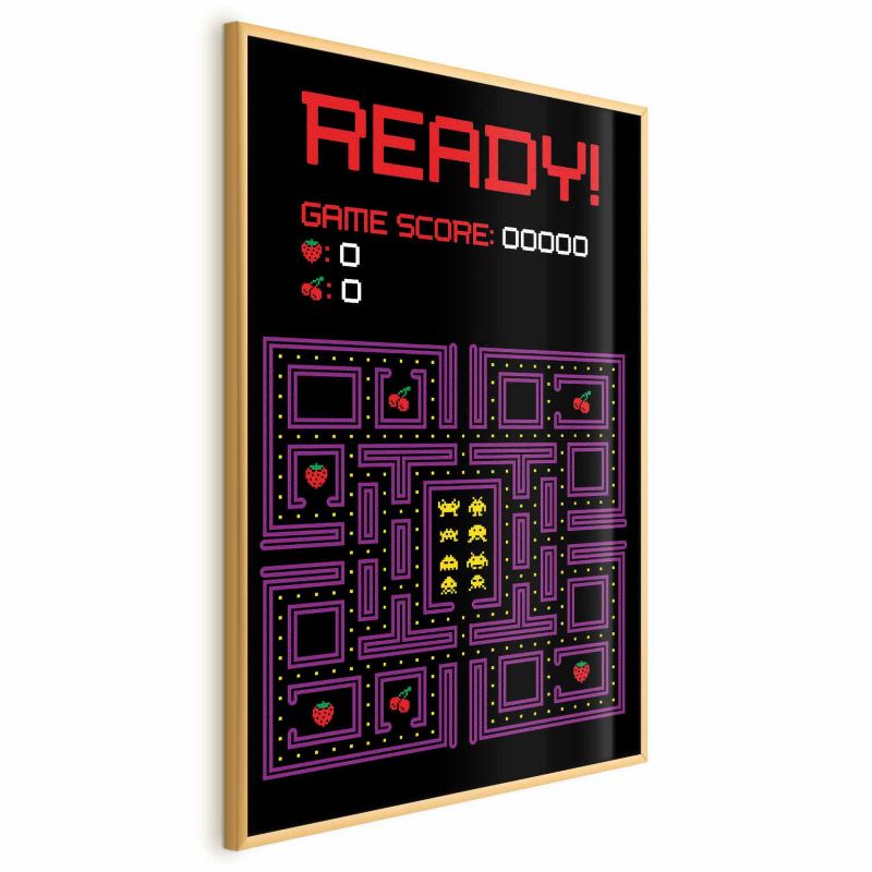 Plakat Artgeist Ready 60x90 cm z ramą złotą 1 szt