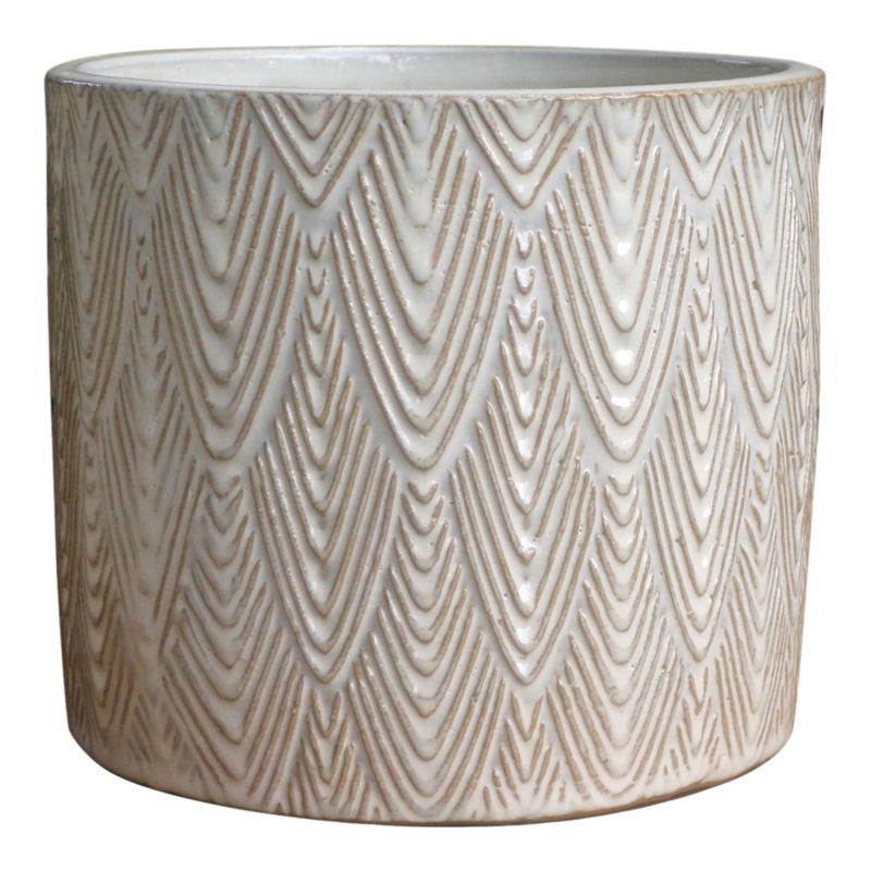 Doniczka Verve 17 cm zielona struktura