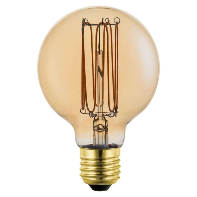 Żarówka Sanico Goldlux LED E27 filament G80 4W DecoVintage Amber 1800K - 1 szt.