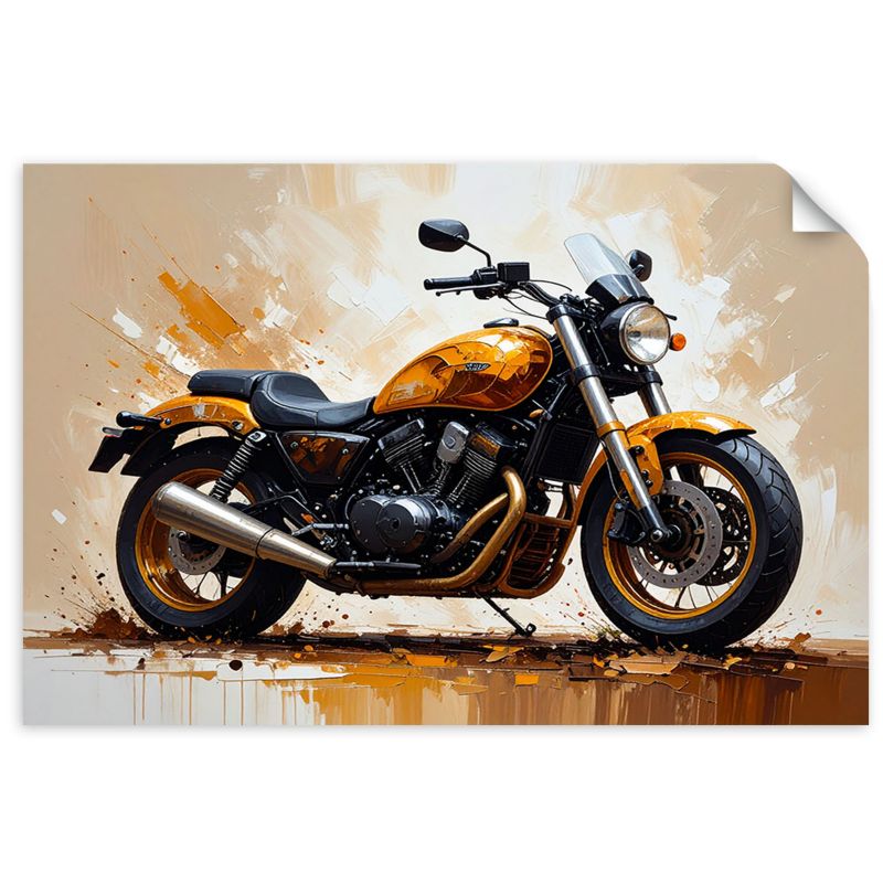 Naklejka samoprzylepna Feeby Motocykl Sportowy 45x30cm 1szt