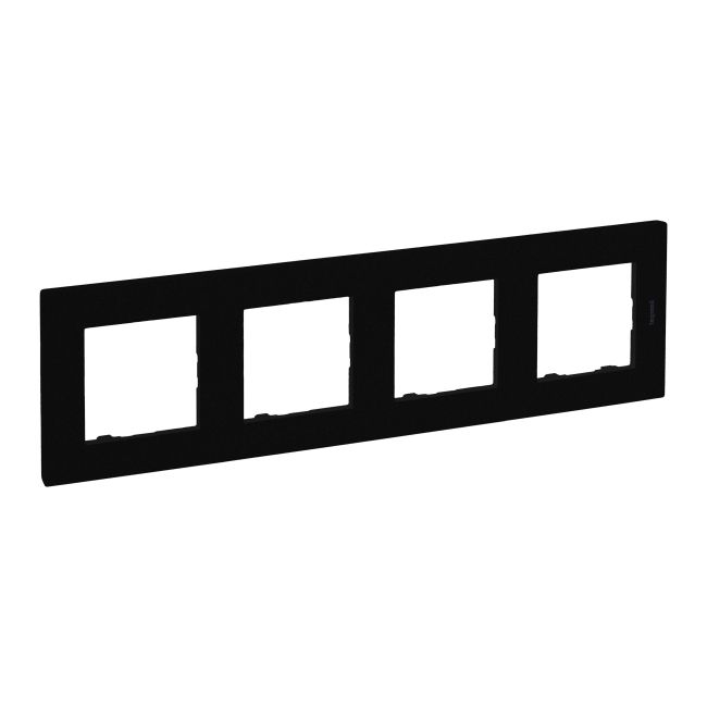 Ramka poczwórna Legrand Niloe Step czarna