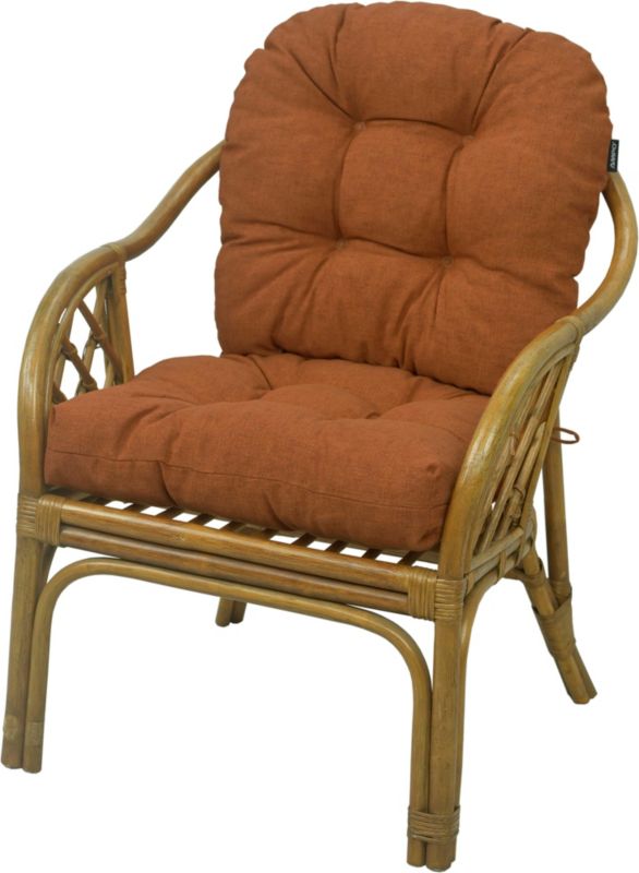 Poduszka na fotel rattanowy AMPO ATHENA koniak 1 szt.