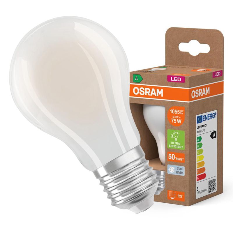 Żarówka LED Osram A60 E27 5W 1055lm 4000K 320st Filament 1 szt.