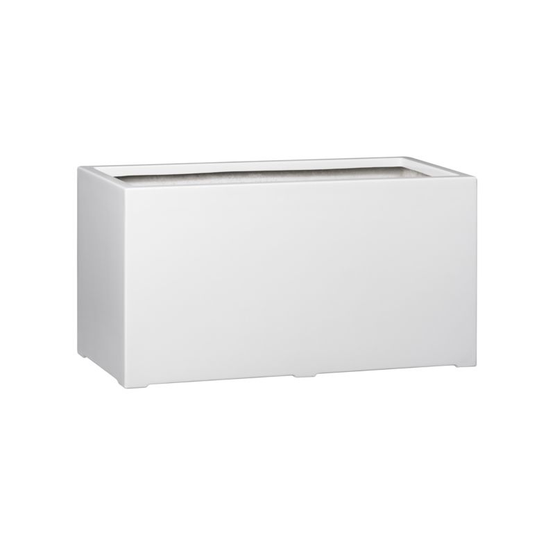 Doniczka Zadora Z Włókna Szklanego Na Taras Do Domu D934B biały Połysk 1 szt