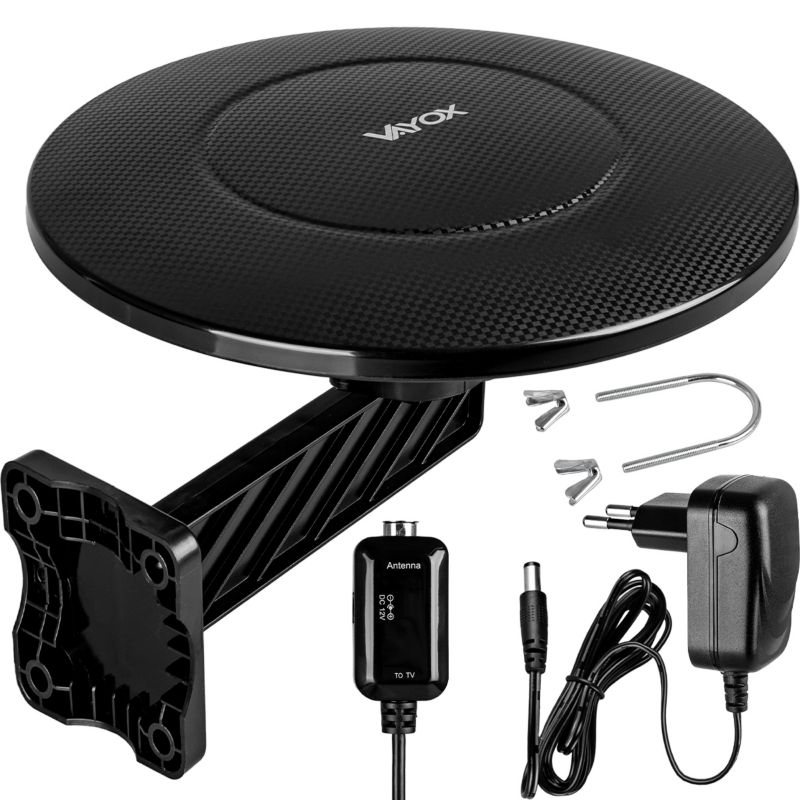 Antena dookólna Vayox VA0039 Digital360 Lite VHF UHF DVB-T2 4K filtr LTE 5G 1 szt.