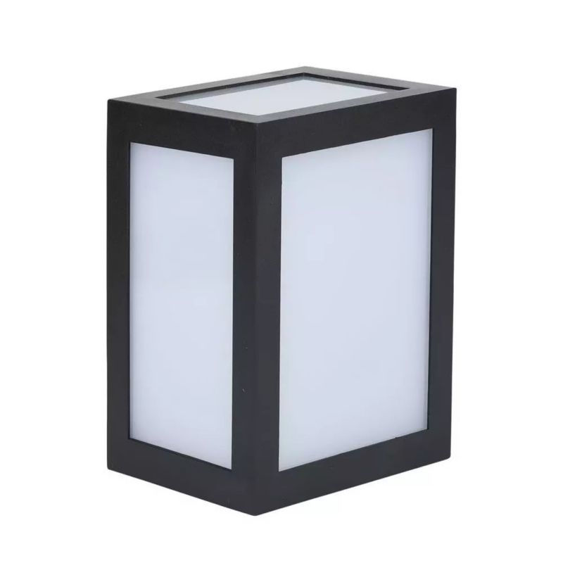 Kinkiet ścienny zewnętrzny V-TAC czarny LED 12W 3000K 750lm IP65 wym: 16 x 13 x 10,8 cm tworzywo sztuczne - 1 szt.