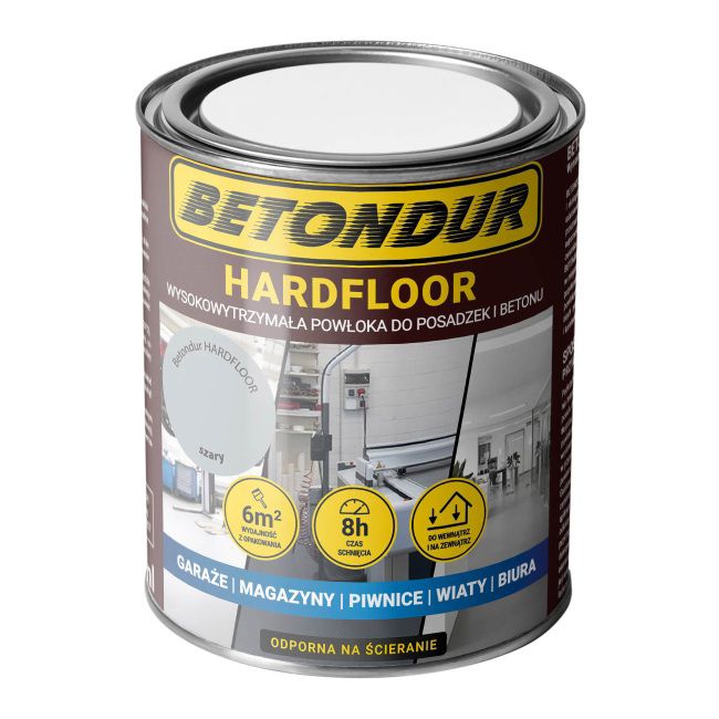 Farba do betonu Betondur Hardfloor szara 0,75 l
